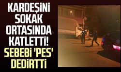 Kardeşini sokak ortasında katletti! Sebebi 'pes' dedirtti