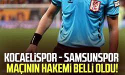 Kocaelispor - Samsunspor maçının hakemi belli oldu!