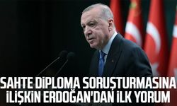Sahte diploma soruşturmasına ilişkin Erdoğan'dan ilk yorum