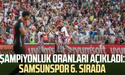 Şampiyonluk oranları açıkladı: Samsunspor 6. sırada