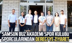 Samsun Buz Akademi Spor Kulübü sporcularından Feyzullah Dereci'ye ziyaret