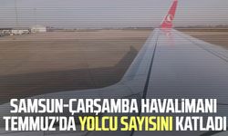 Samsun-Çarşamba Havalimanı Temmuz’da yolcu sayısını katladı