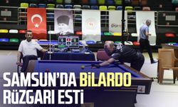 Samsun'da bilardo rüzgarı esti: Dereceye girenler ödüllerini aldı