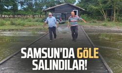 Samsun'da göle salındılar!