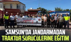 Samsun'da jandarmadan traktör sürücülerine eğitim