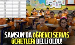 Samsun'da öğrenci servis ücretleri belli oldu!