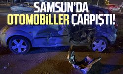 Samsun Tekkeköy'de otomobiller çarpıştı!