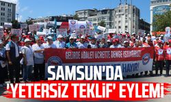 Samsun'da 'yetersiz teklif' eylemi