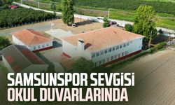 Samsunspor sevgisi okul duvarlarında