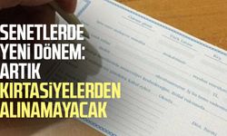Kırtasiyeden senet almak tarih oluyor!