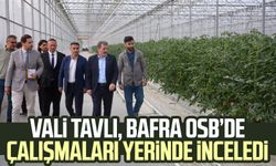 Vali Orhan Tavlı, Bafra OSB’de çalışmaları yerinde inceledi