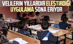 Velilerin yıllardır eleştirdiği uygulama sona eriyor