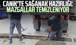 Canik'te sağanak hazırlığı: Mazgallar temizleniyor