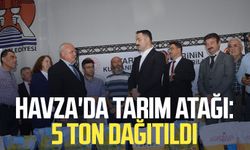 Havza'da tarım atağı: 5 ton dağıtıldı