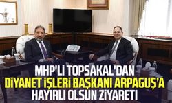 MHP'li İlyas Topsakal'dan Diyanet İşleri Başkanı Safi Arpaguş’a hayırlı olsun ziyareti