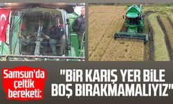 Samsun’da çeltik bereketi: "Bir karış yer bile boş bırakmamalıyız"