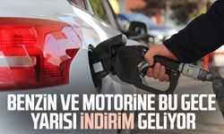 Benzin ve motorine bu gece yarısı indirim geliyor