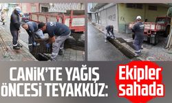 Canik’te yağış öncesi teyakkuz: Ekipler sahada