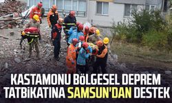 Kastamonu bölgesel deprem tatbikatına Samsun'dan destek