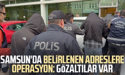 Samsun'da belirlenen adreslere operasyon: Gözaltılar var