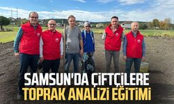 Samsun'da çiftçilere toprak analizi eğitimi