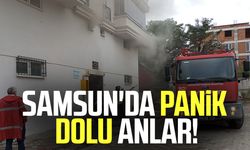 Samsun'da panik dolu anlar! Alevler kısa sürede büyüdü