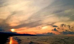 Atakum Sahili’nde gün batımı keyfi