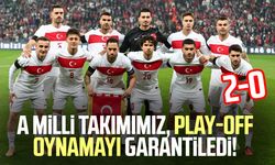 A Milli Takımımız, play-off oynamayı garantiledi! 2-0