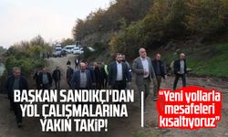 Başkan İbrahim Sandıkçı'dan yol çalışmalarına yakın takip!