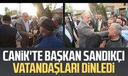 Canik'te Başkan İbrahim Sandıkçı vatandaşları dinledi