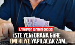 Enflasyon tahmini değişti! Yeni orana göre emekliye yapılacak zam