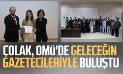 Gazeteci Ayşe Çolak OMÜ'de geleceğin gazetecileriyle buluştu
