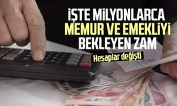 İşte milyonlarca memur ve emekliyi bekleyen zam: Hesaplar değişti