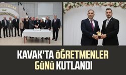 Kavak'ta Öğretmenler Günü kutlandı