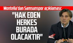 A Milli Takım Teknik Direktörü Montella'dan Samsunspor açıklaması!