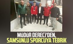 Müdür Feyzullah Dereci'den, Samsunlu Enes Burç'a tebrik