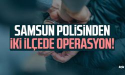 Samsun polisinden iki ilçede operasyon!