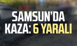 Samsun Terme'de kaza: 6 yaralı
