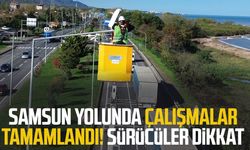 Samsun yolunda çalışmalar tamamlandı! Sürücüler dikkat