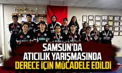 Samsun’da atıcılık yarışmasında derece için mücadele edildi