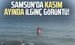 Samsun'da Kasım ayında ilginç görüntü!