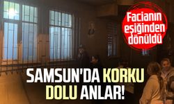 Samsun'da korku dolu anlar! Facianın eşiğinden dönüldü
