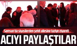 Samsunlu şehit Emre Altıok’un ailesine siyasilerden taziye ziyareti