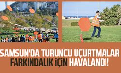 Samsun'da uçurtmalar farkındalık için havalandı!