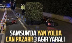 Samsun'da yan yolda can pazarı: 3 ağır yaralı