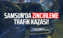 Samsun Çarşamba'da zincirleme trafik kazası!