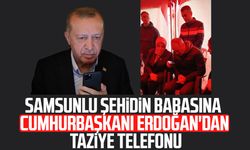 Cumhurbaşkanı Erdoğan'dan, Samsunlu şehit Emre Altıok'un babasına taziye telefonu