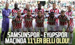 Samsunspor - Eyüpspor maçının kadrosu açıklandı