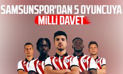 Samsunspor'dan beş futbolcu milli takımlara davet edildi