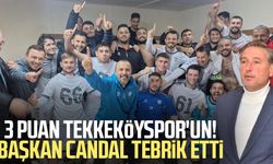 3 puan Tekkeköyspor'un! Başkan Mustafa Candal tebrik etti